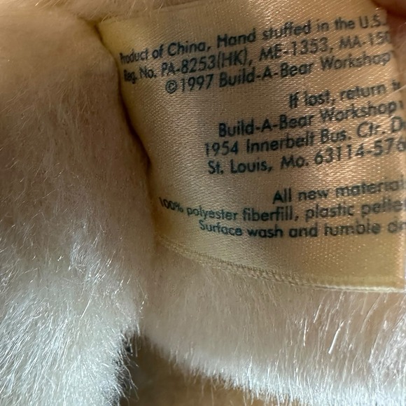 Vintage‎ 1997 Build-A-Bear Workshop Easter Bunny Rabbit Plush Stuffed Animal 13" - Picture 7 of 10